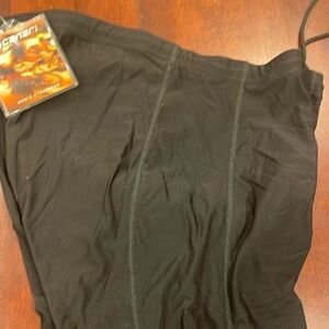 B1702 Canari Men's Cycling Pants Gel Cycle Tight Black Zip Legs Shock Absorbing